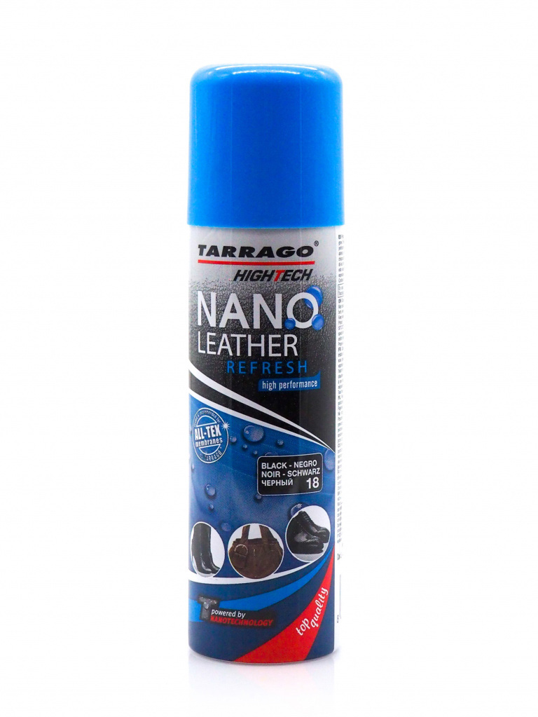 Аэрозоль-краситель Nano Leather Refresh для кожи, черный